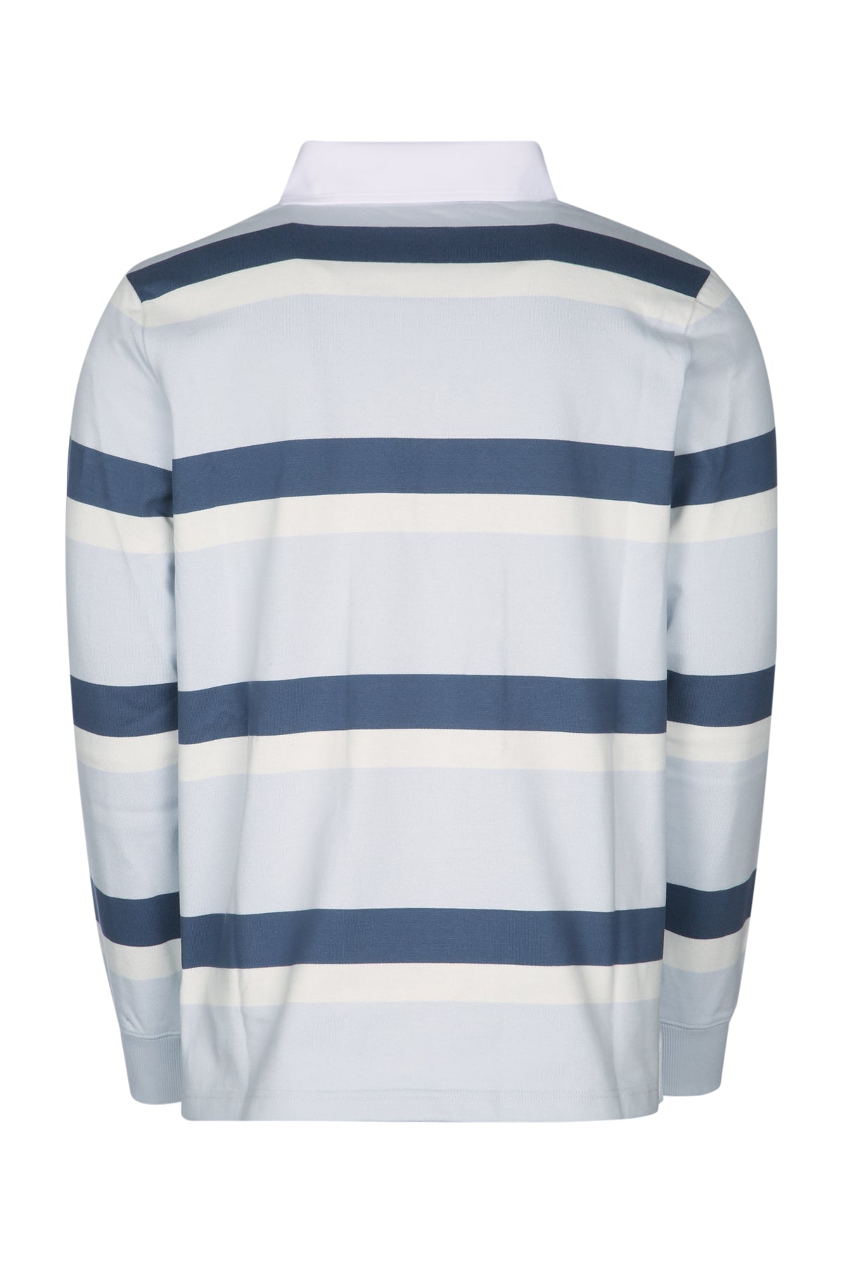RUGBY POLO AZZURRA RIGHE POLO