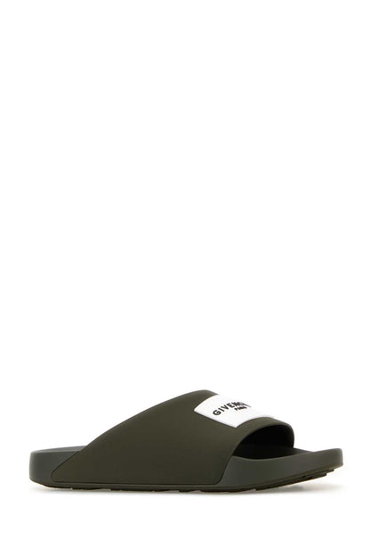 Givenchy Label slide flat sandal
