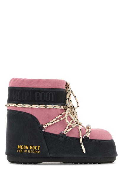 Moon Boot Mb x gir icon low suede beads grey/rose