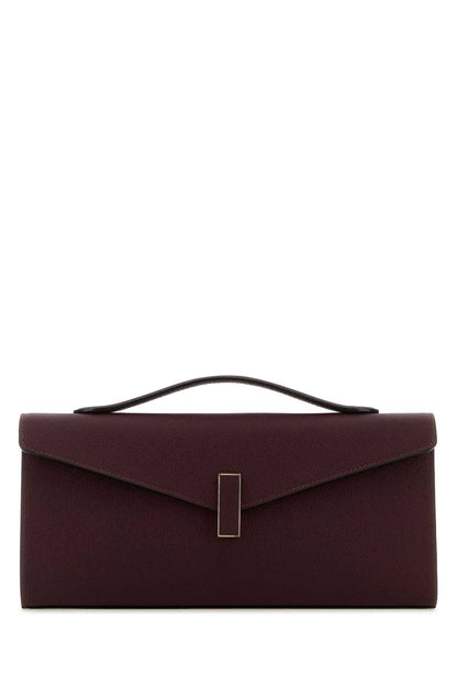 Valextra Iside clutch with handle and strap