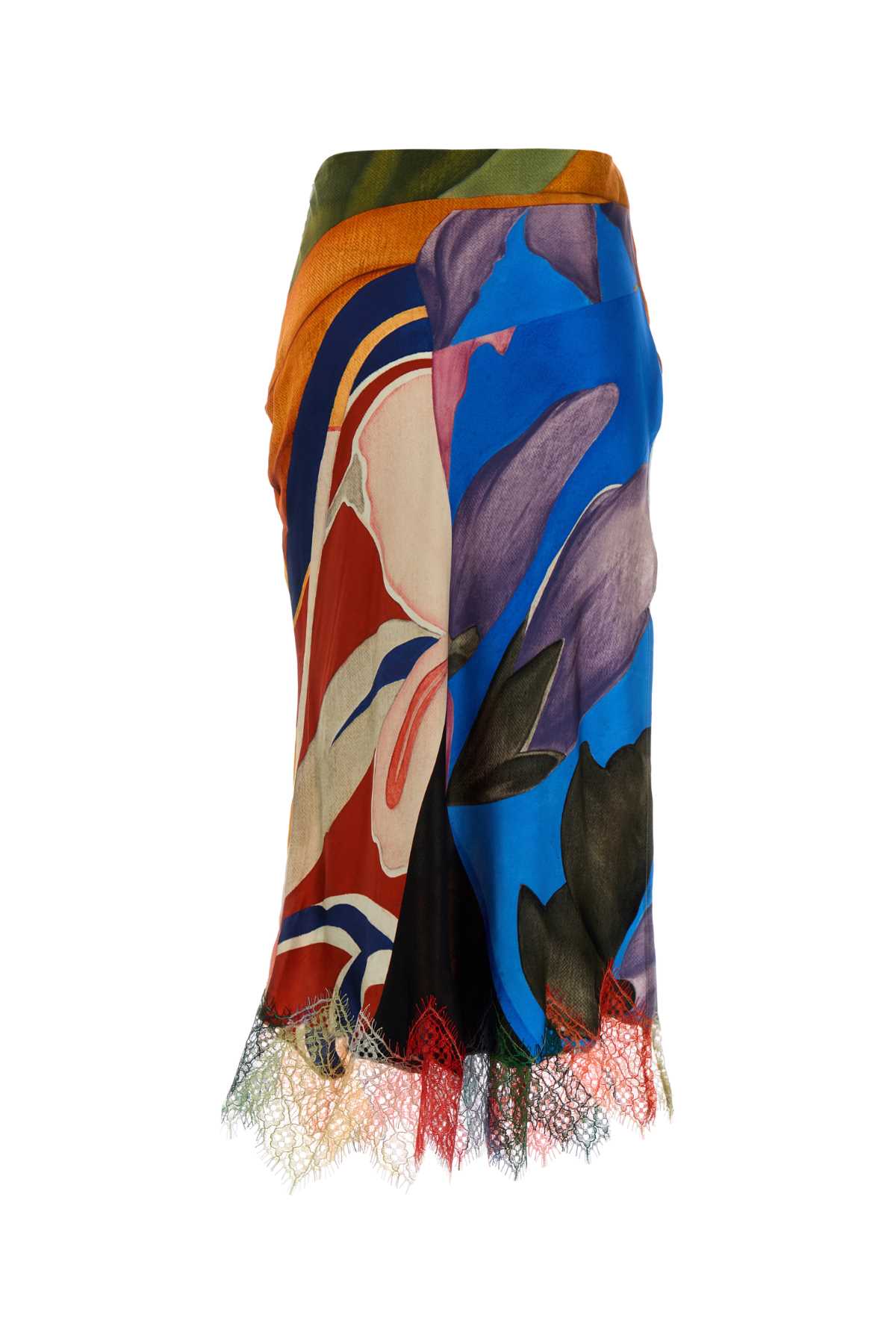 SALPICON SILK LONG SKIRT SKIRTS