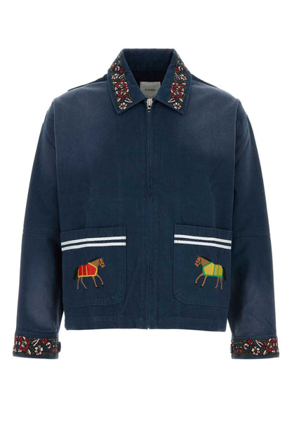 Hand Embroidered Floral Work Jacket JACKETS