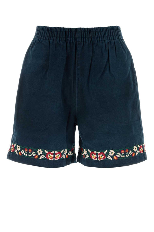 Embroidery Twill Floral Shorts SHORTS