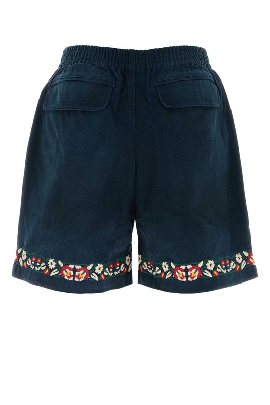 Embroidery Twill Floral Shorts SHORTS