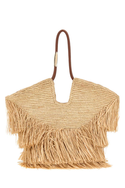 GOLDENTIME MEDIUM FRINGE TOTE HANDBAGS
