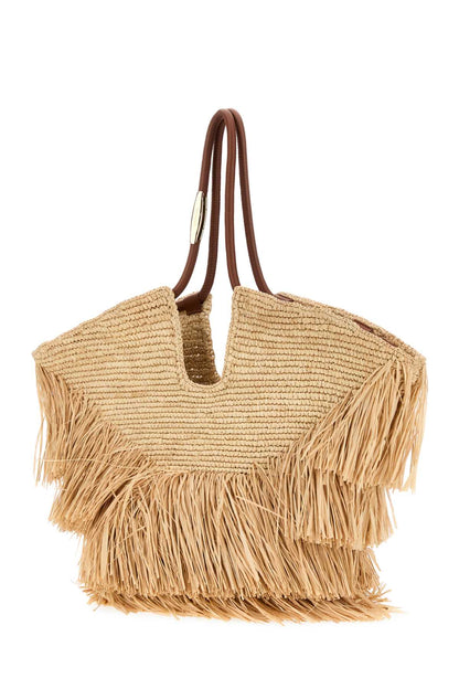 GOLDENTIME MEDIUM FRINGE TOTE HANDBAGS
