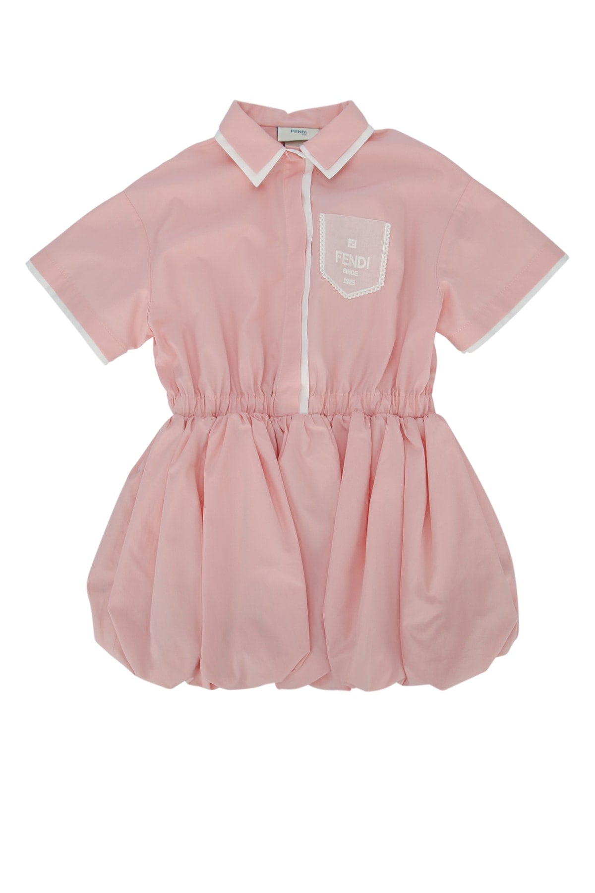 Fendi Kids Dress popeline rosa peony