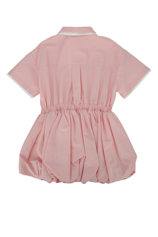 Fendi Kids Dress popeline rosa peony