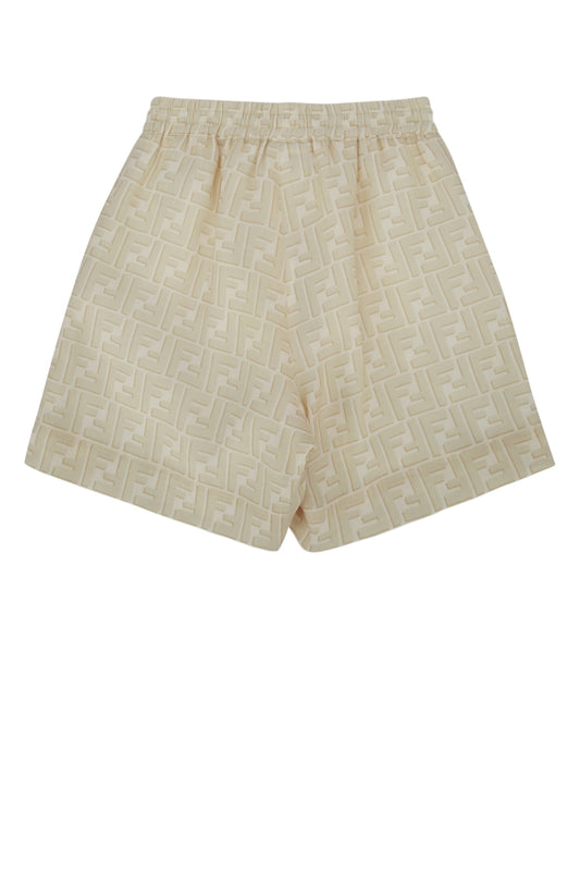 Fendi Kids Bermuda ff shadow prin linen