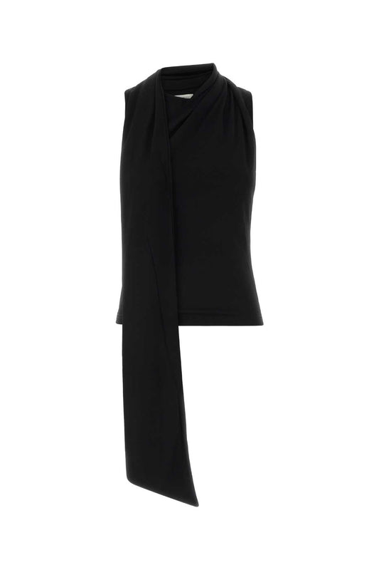 Ami Sleeveless lavalliere top