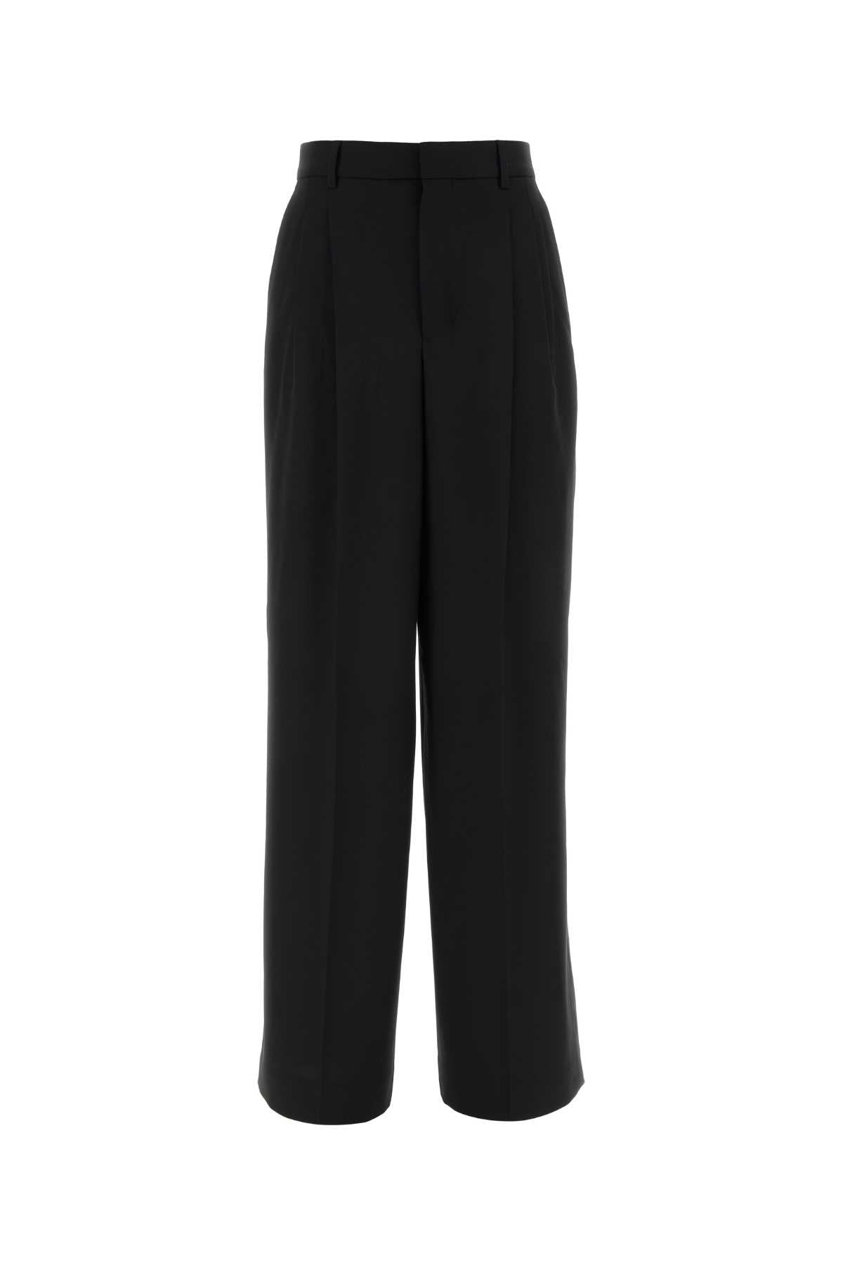 Ami High waist wide trousers with two pleats