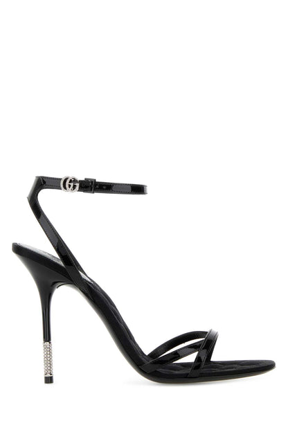 Gucci Leather upper and sole sandal