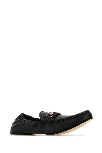 Gucci Leather upper and sole moccasin