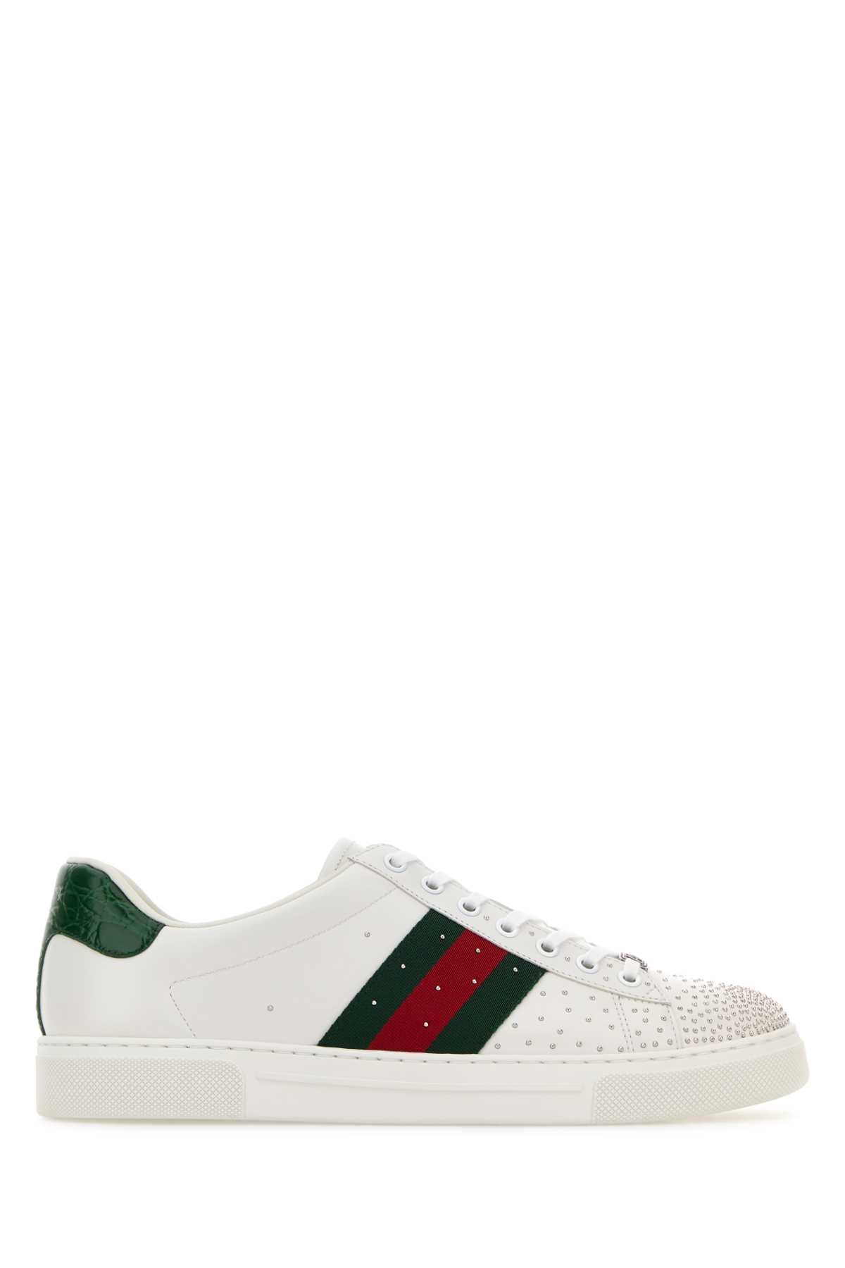 Gucci Leather upper and rubber sole sneaker