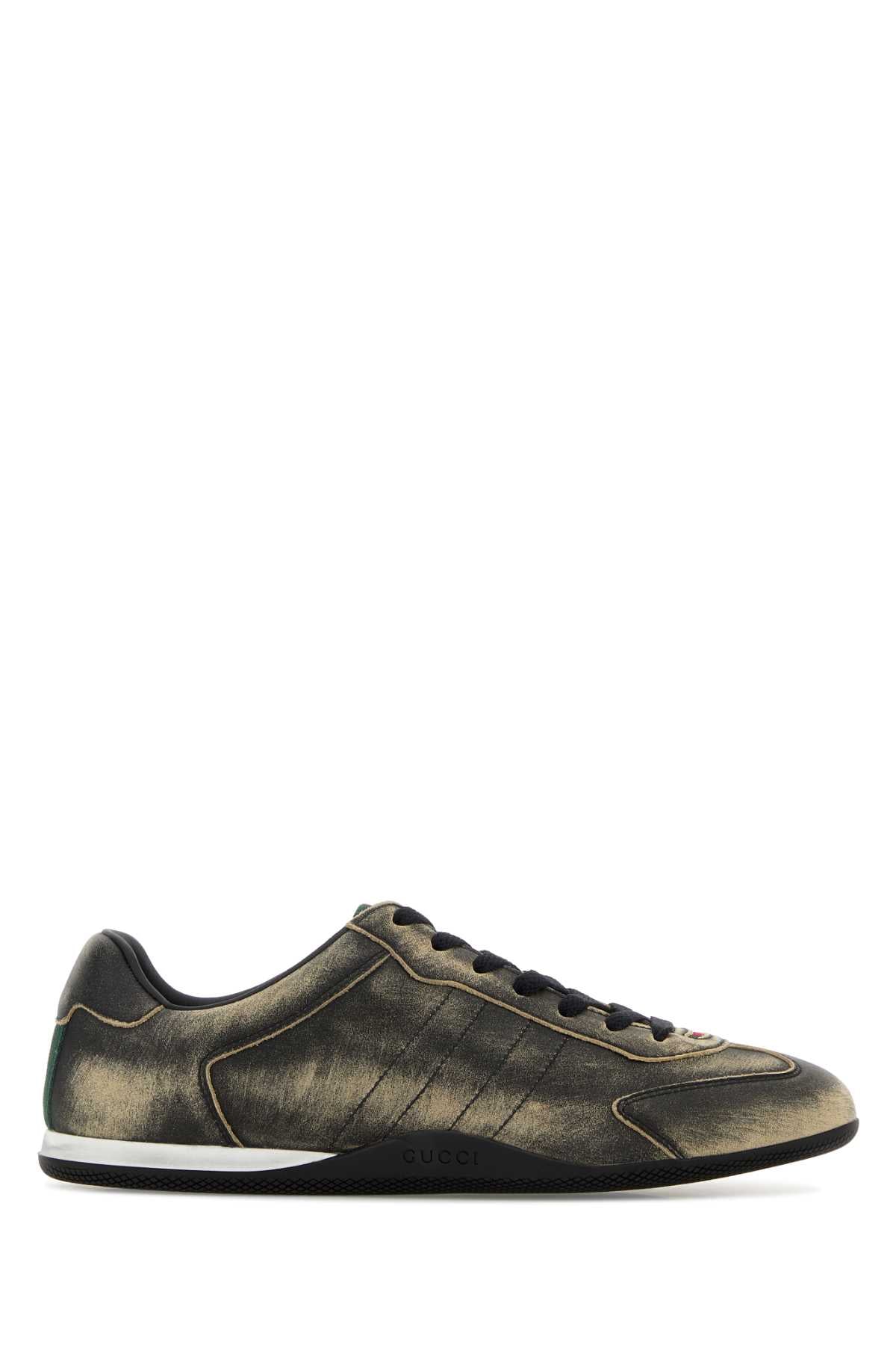 LEATHER UPPER AND RUBBER SOLE SNEAKER SNEAKERS