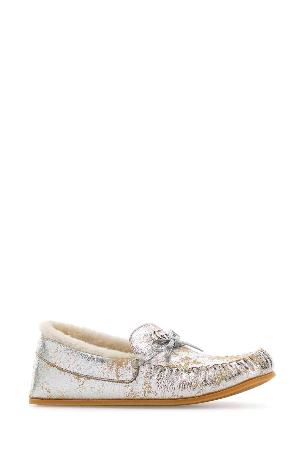 Gucci Leather upper and rubber sole moccasin