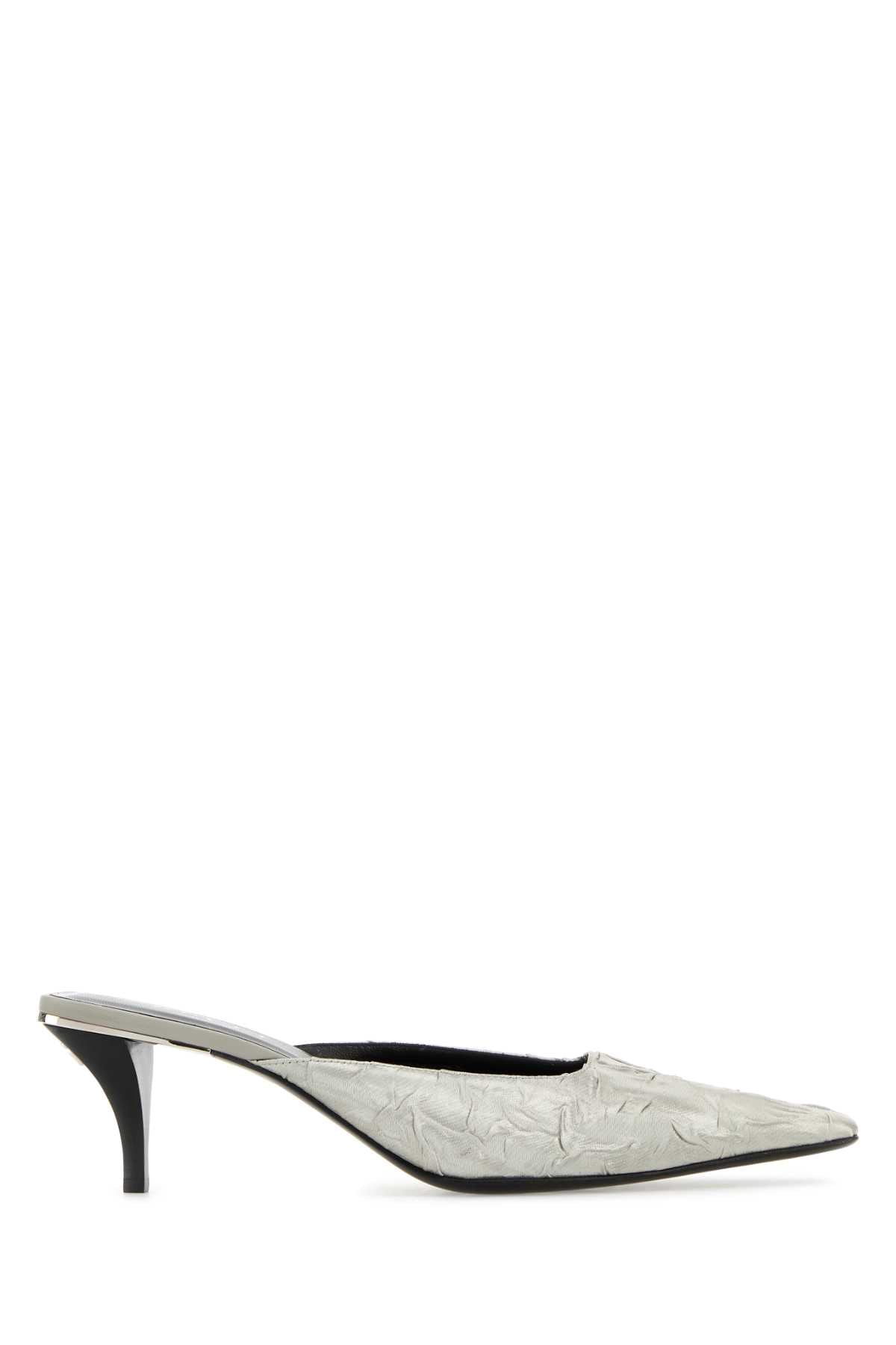 FABRIC UPPER AND LEATHER SOLE SANDAL PUMPS