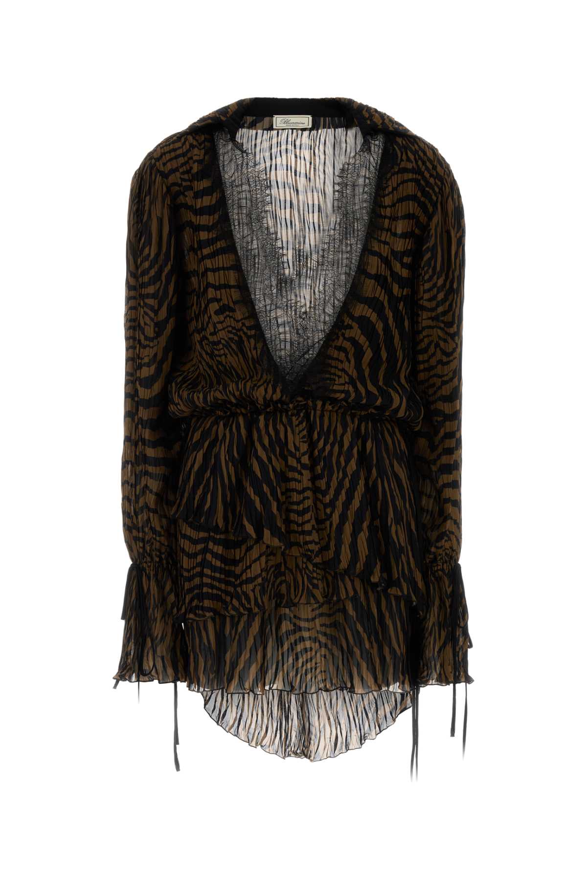 Blumarine 2a802a print chiffon dress