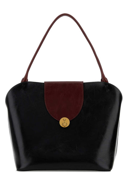 Versace Large handle shoulder calf leather