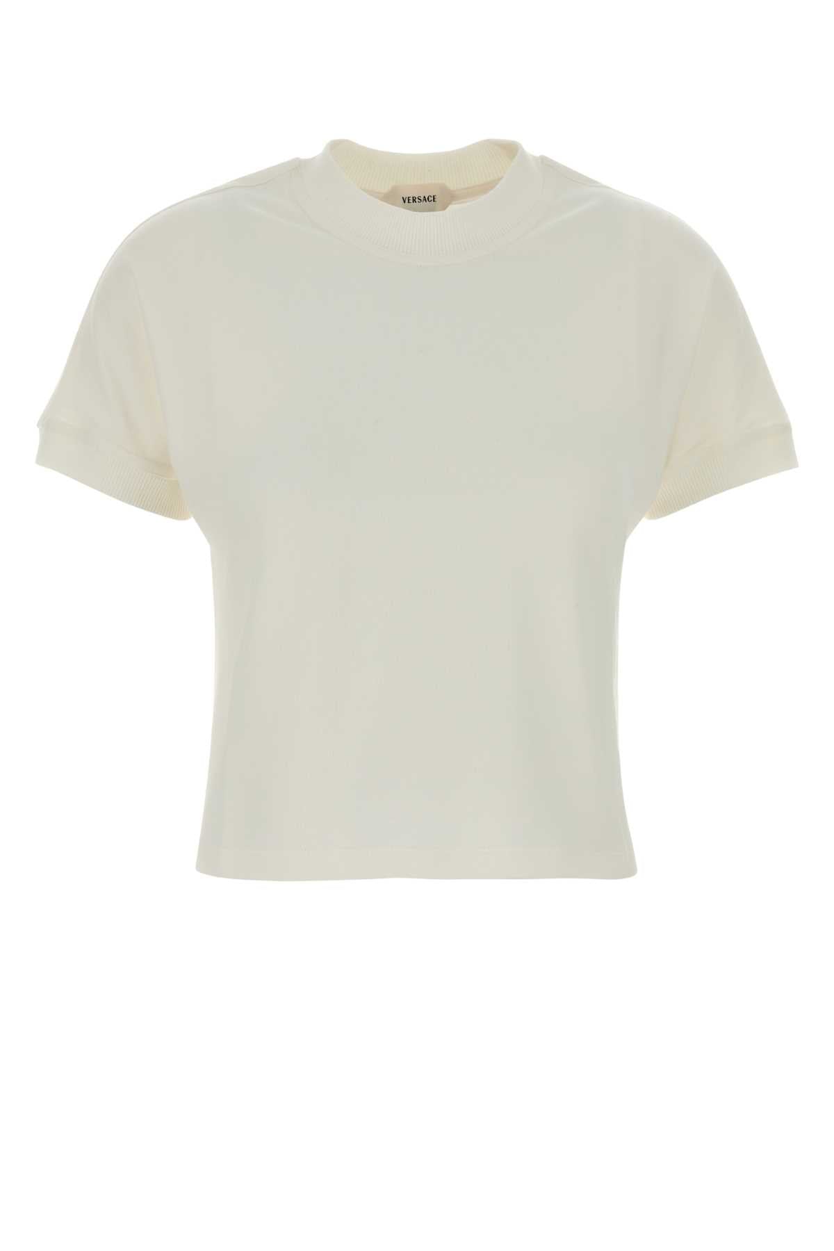 Versace T-shirt vintage stretch cotton jersey pd with