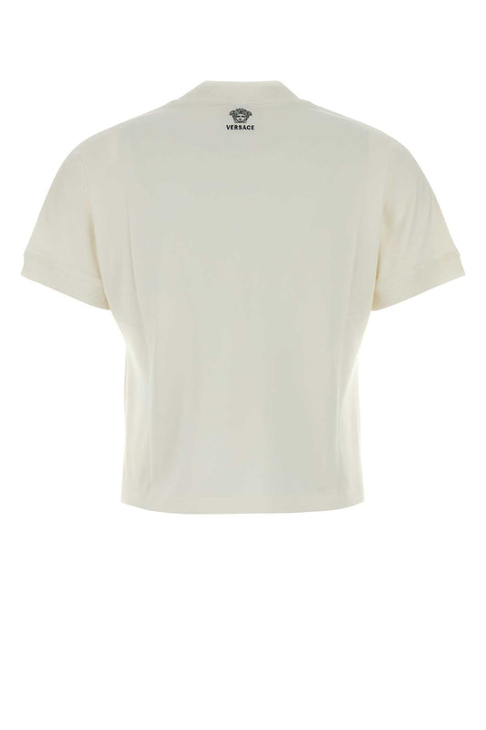 Versace T-shirt vintage stretch cotton jersey pd with
