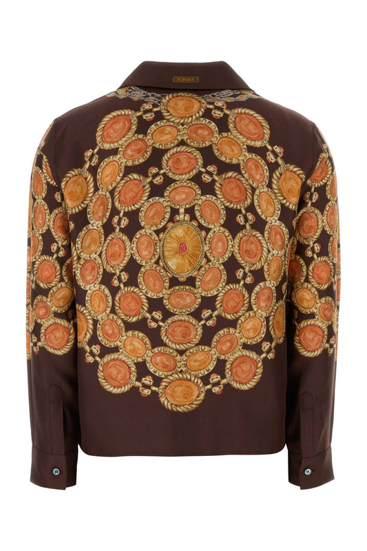 Versace Informal shirt silk twill print the lover