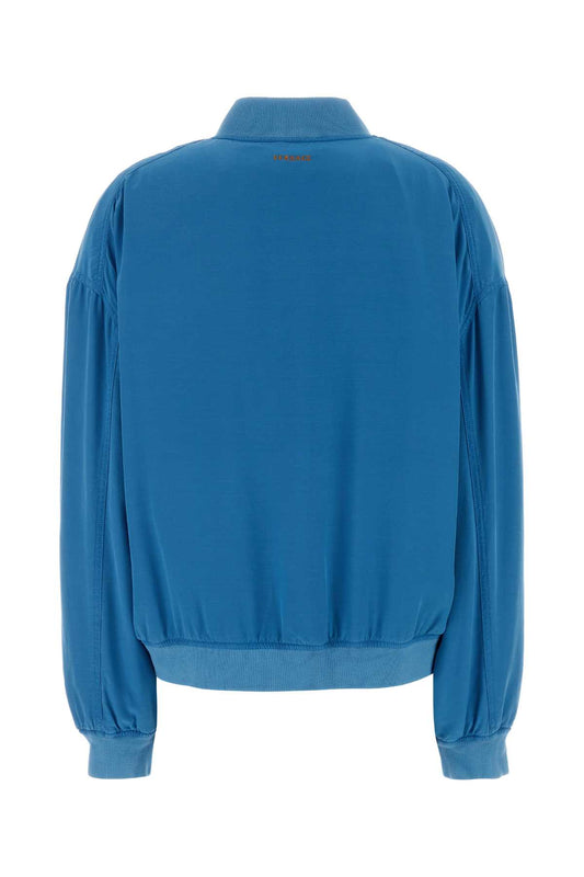 Versace Blouson overdyed silk poplin