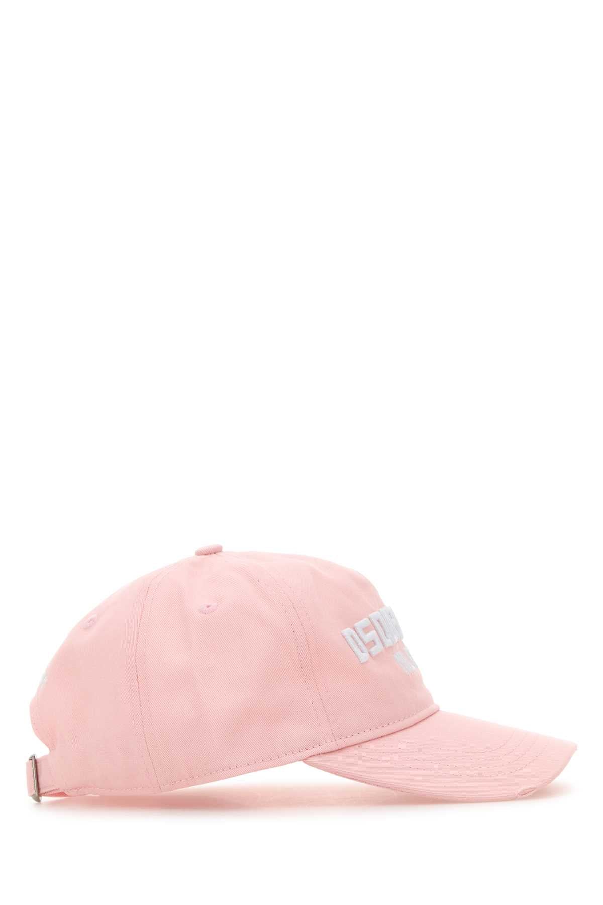 Dsquared Baseball cap - gabardine - rosa+bianco