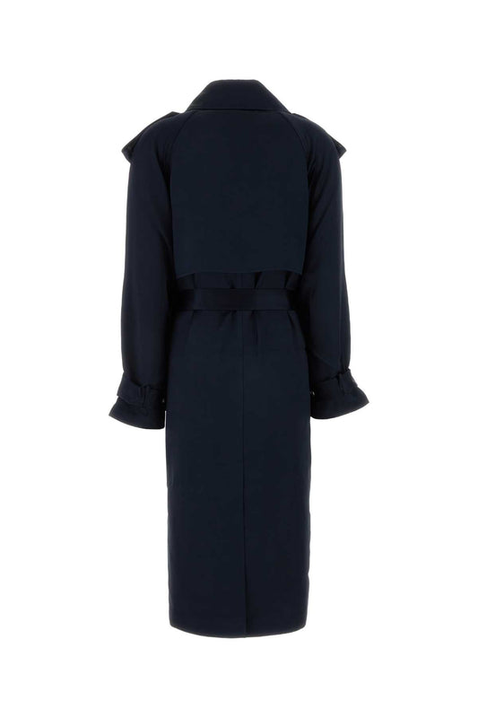 Anine Bing Rickie maxi trench - navy