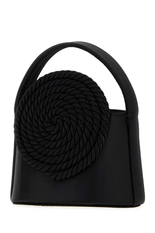 MINI GUNTHER SATIN PASSEMENTERIE BLACK CROSSBODY BAGS