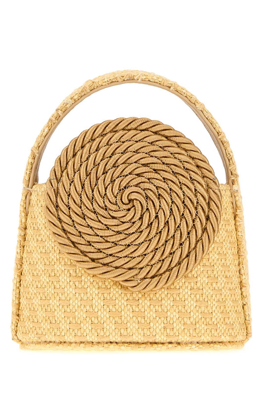 MINI GUNTHER PASSEMENTERIE STRAW BEIGE HANDBAGS