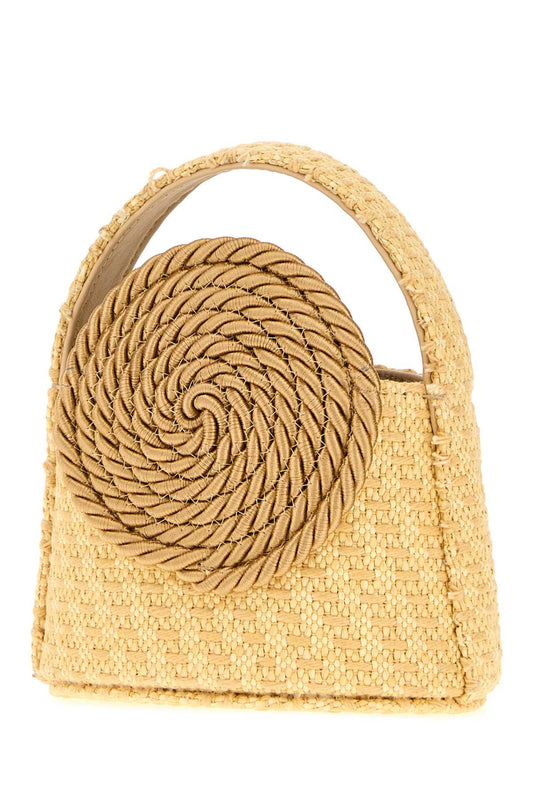 MINI GUNTHER PASSEMENTERIE STRAW BEIGE HANDBAGS