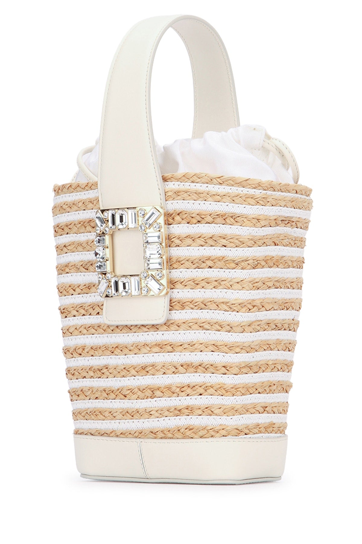 VIV' SKATE TOP HANDLE BASKET STRAW HANDBAGS