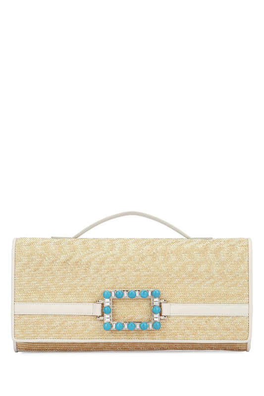 BELLE VIVIER TURQUOISE CLUTCH HANDBAGS