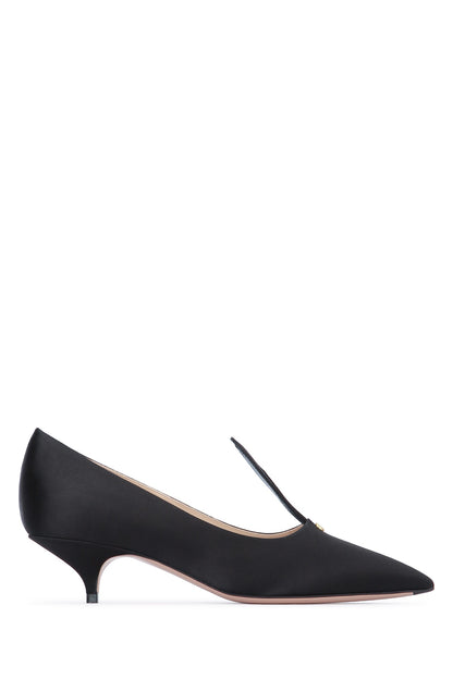TACCO RASO BUNNY 4 CM NERO PUMPS