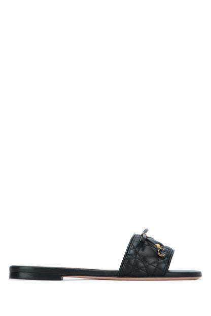 SLIDE CANNAGE BLACK SANDALS