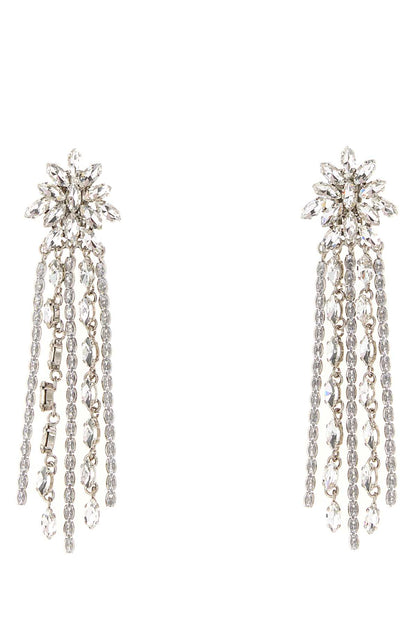 Alessandra Rich Crystal earring with fringes