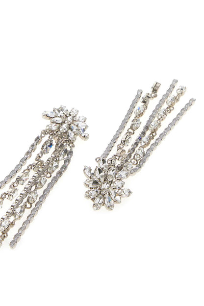 Alessandra Rich Crystal earring with fringes