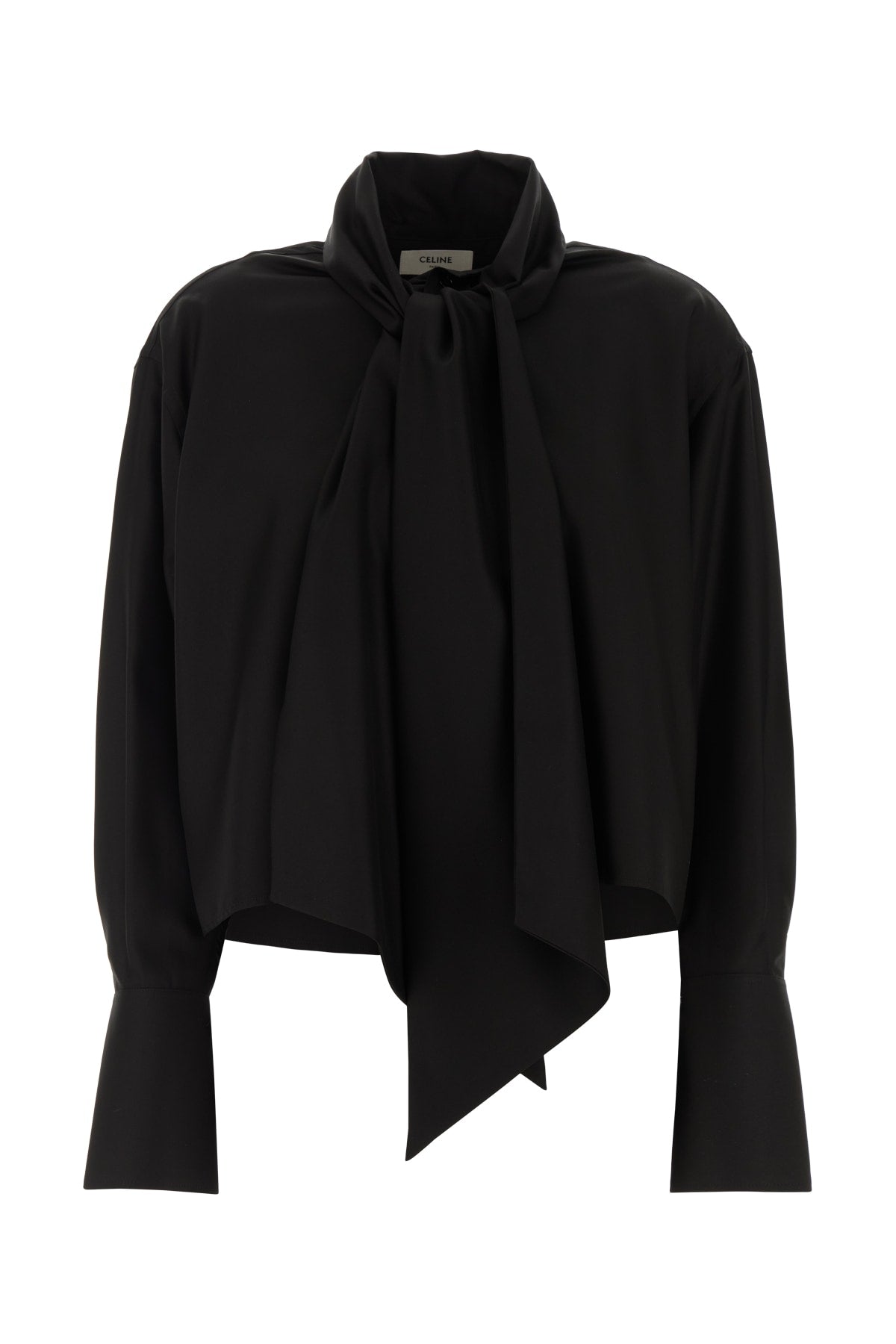 Celine Cropped lavalliere shirt