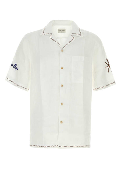 ALVES LINEN SHIRT S/S SOL E MAR EMBROIDERY SHIRTS