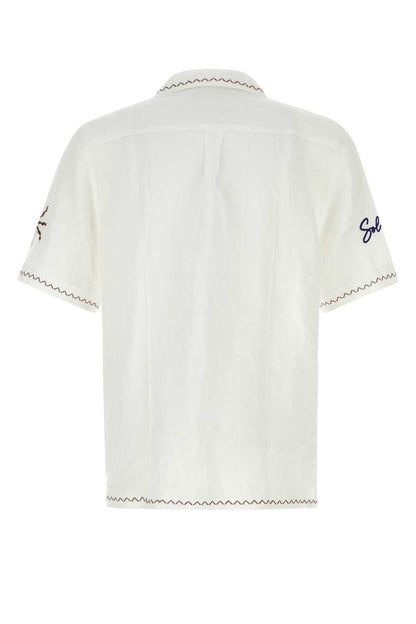 ALVES LINEN SHIRT S/S SOL E MAR EMBROIDERY SHIRTS