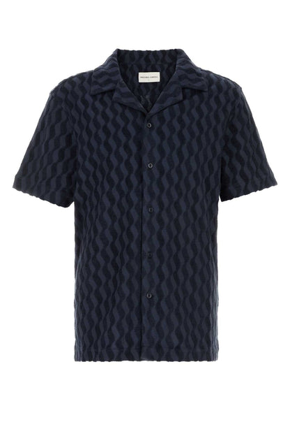 ROBERTO TERRY SHIRT S/S LISTRA JACQUARD SHIRTS