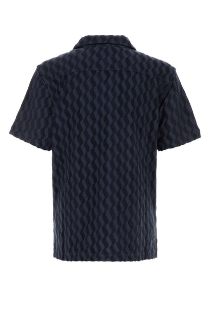 ROBERTO TERRY SHIRT S/S LISTRA JACQUARD SHIRTS