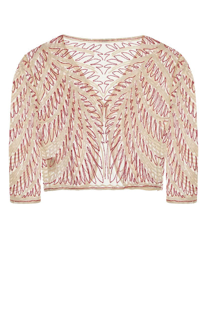 BEADED RITA TOP TOPS