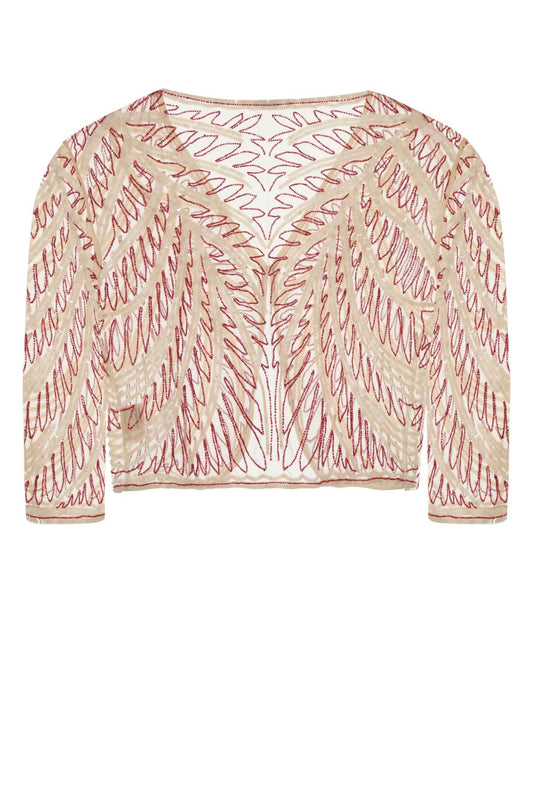 BEADED RITA TOP TOPS