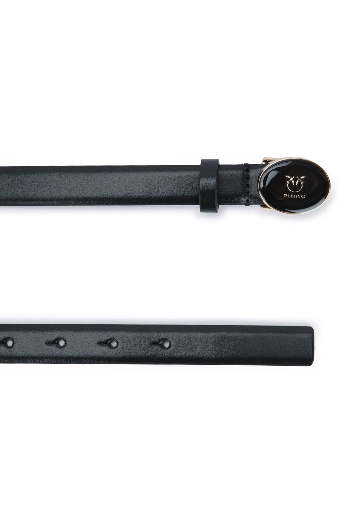 Pinko Round enamel h2 belt.low