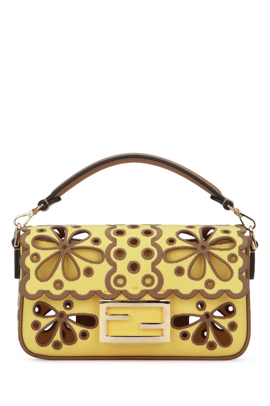Fendi W.flap bag/baguette/woven