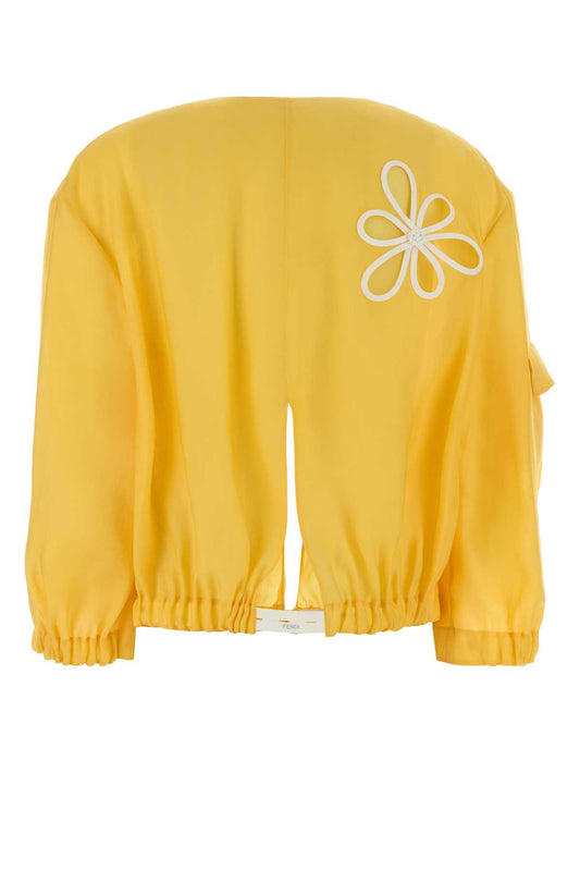Fendi Blouson silky organza