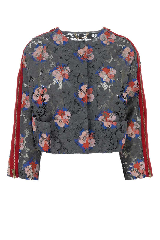 BLOUSON PRINTED DAISY LACE BLAZERS AND VESTS