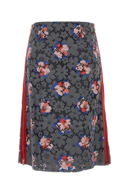 Fendi Gonna printed daisy